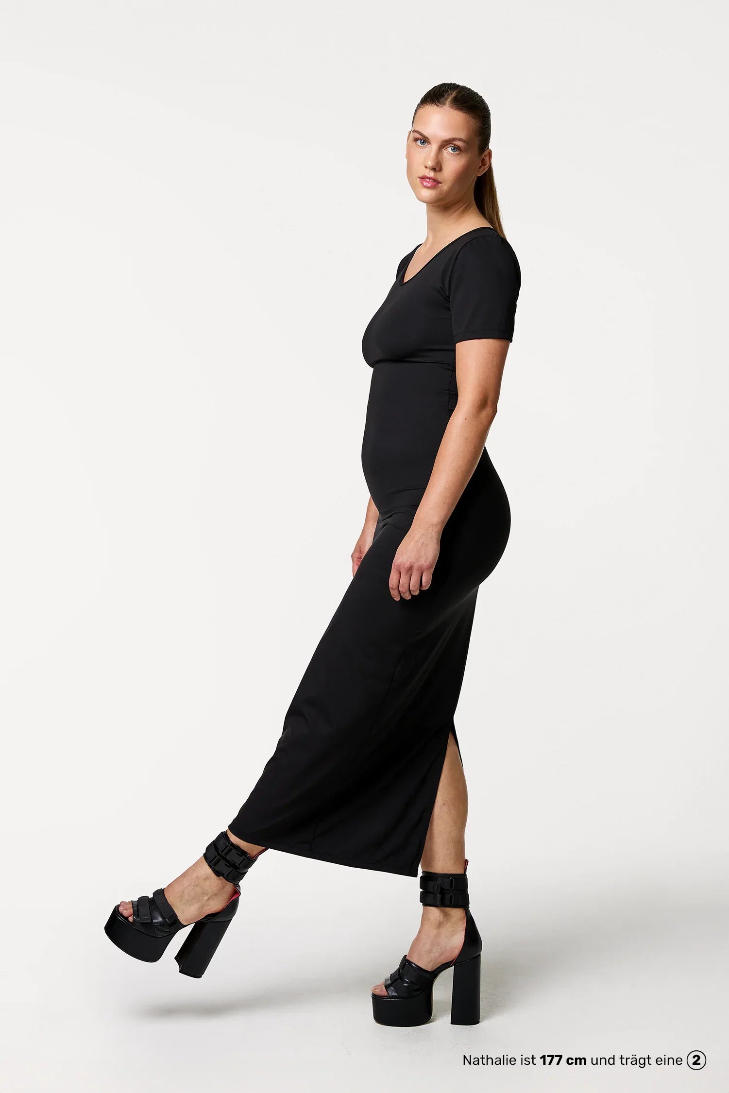 Short Sleeve Maxi Dress - Buttz