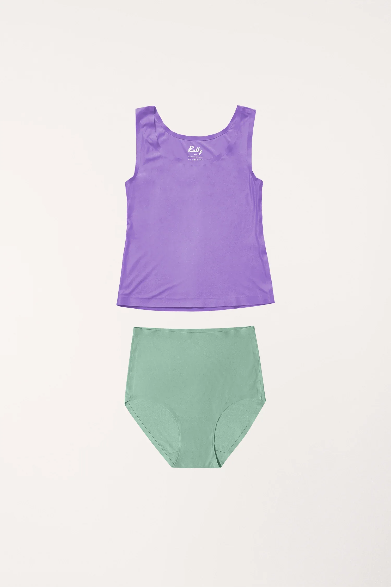 2er Kombi High Elastics Tank Top + Brief - Buttz