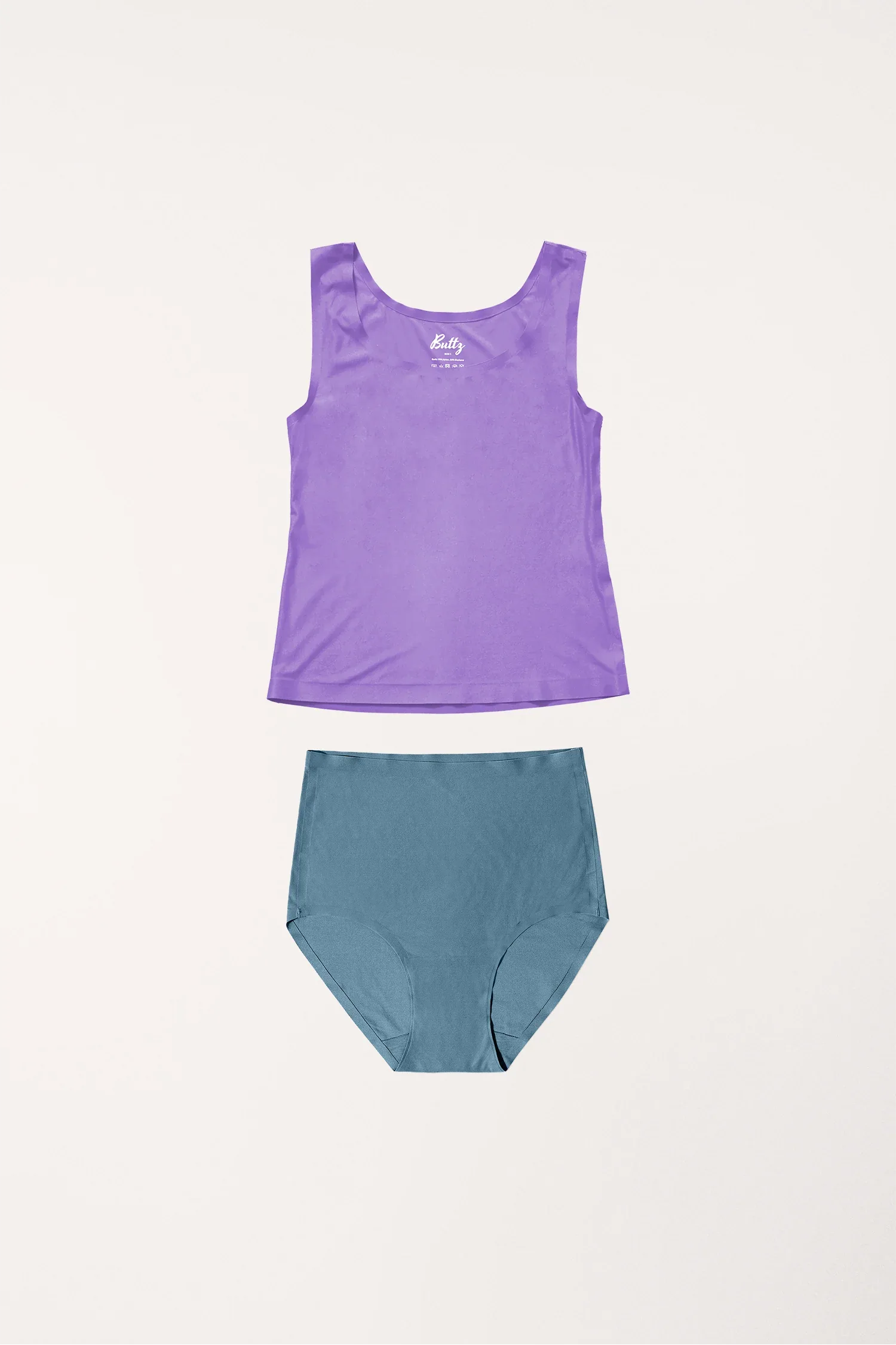 2er Kombi High Elastics Tank Top + Brief - Buttz