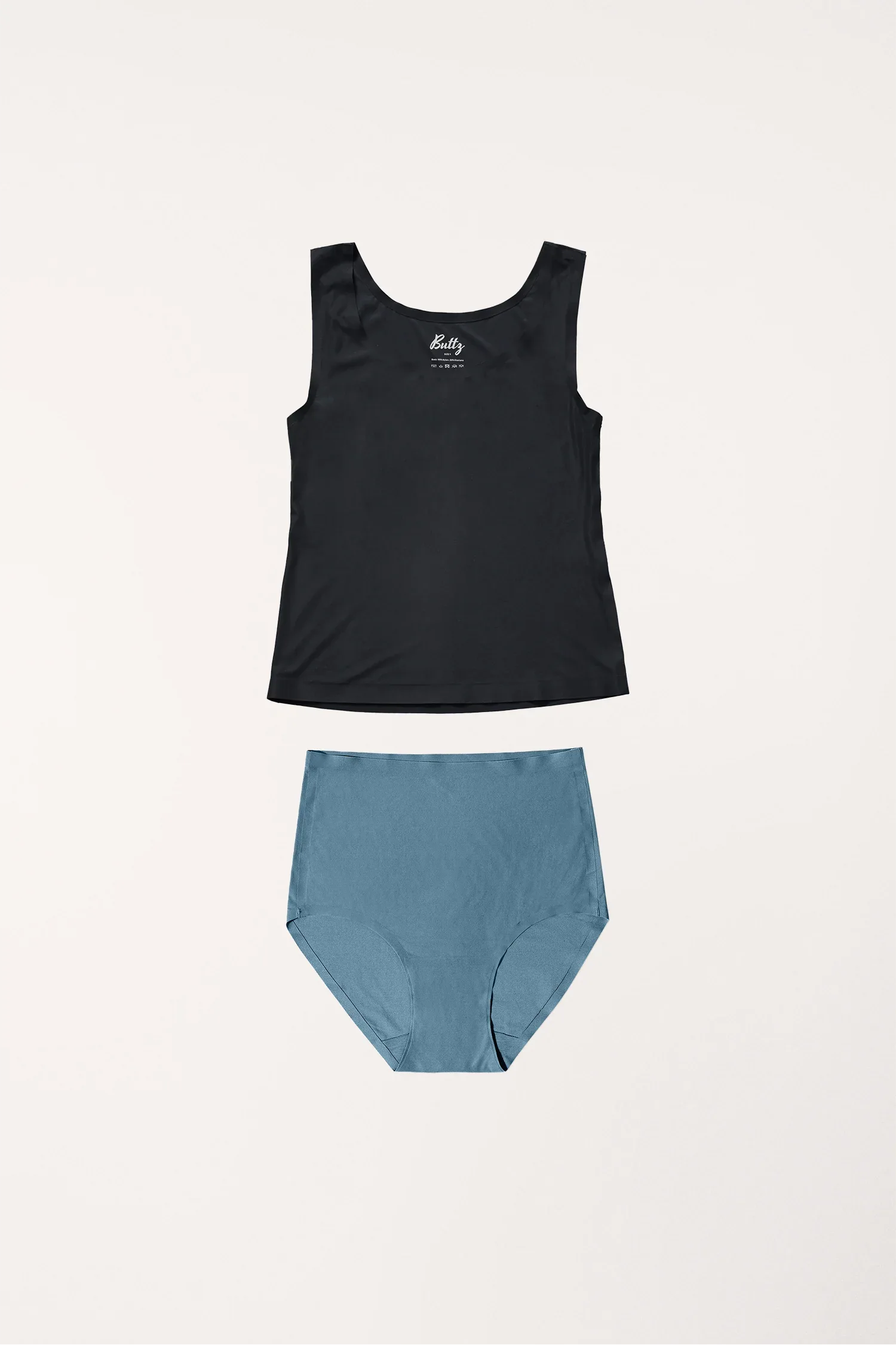 2er Kombi High Elastics Tank Top + Brief - Buttz