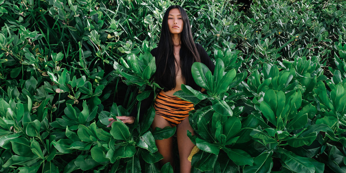 High Elastics Tiger Print