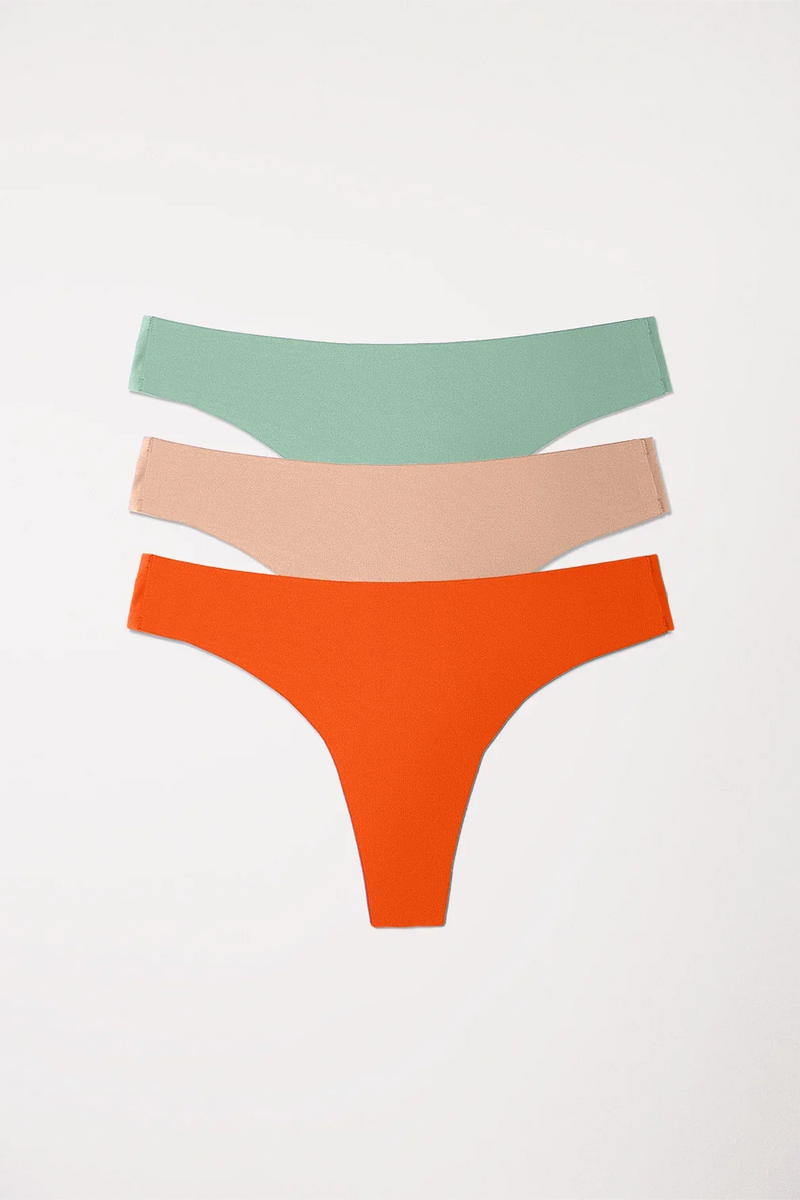 High Elastic String 3er Pack »Get Tropical« | Nahtlose Strings | Buttz